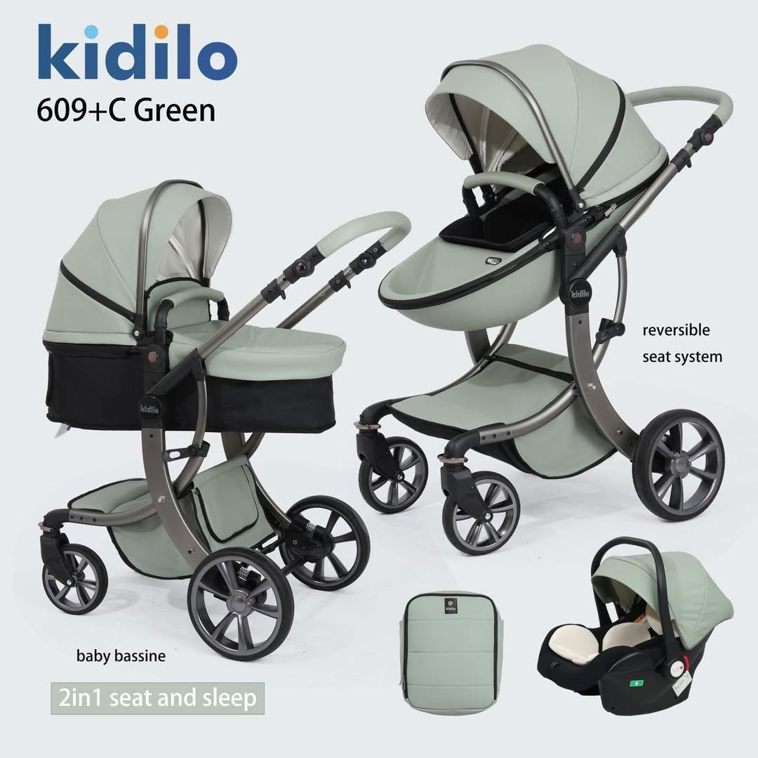 Kidilo Stroller SZJ-609 + Car Seat | عربة أطفال كيديلو SZJ-609 + مقعد سيارة