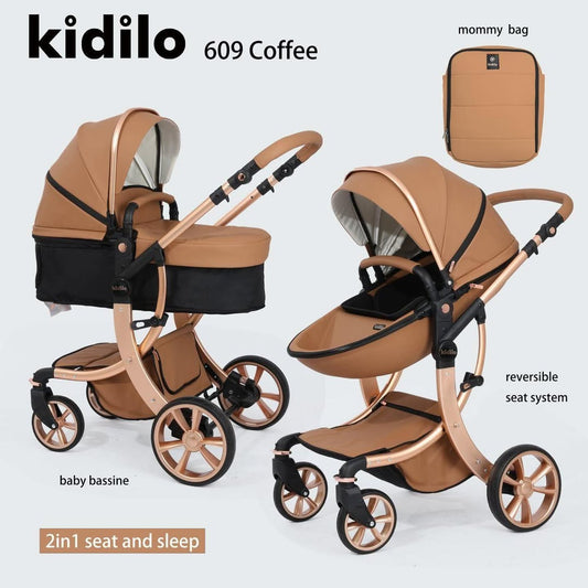 Kidilo Stroller SZJ-609 + Car Seat | عربة أطفال كيديلو SZJ-609 + مقعد سيارة