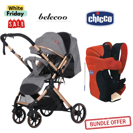 Belecoo Stroller B1 & Chicco Carrier