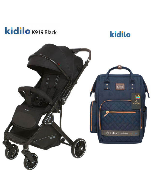 Kidilo Stroller K919 + Kidilo Diaper Bag