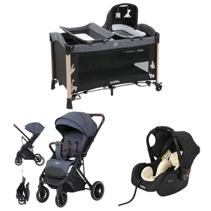 Kidilo Bed AP940S & Stroller 6530 & Car Seat G305 |