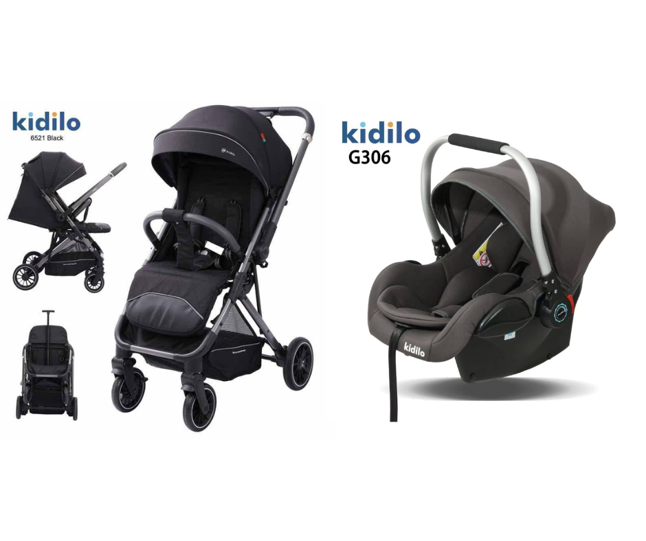 Kidilo Stroller 6521 & Car Seat G306