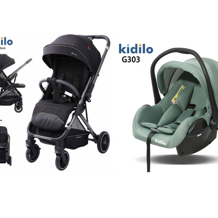 Kidilo Stroller 6521 & Car Seat G303