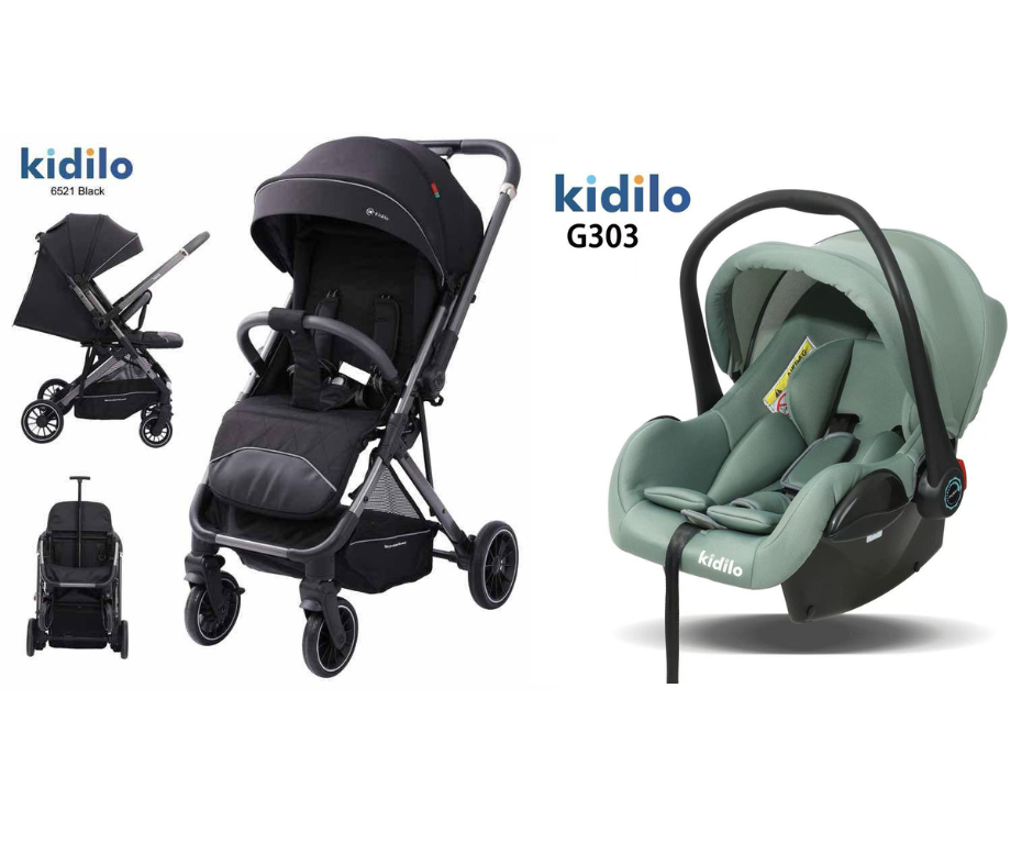 Kidilo Stroller 6521 & Car Seat G303