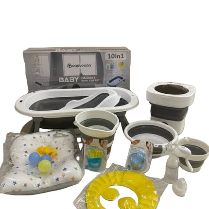 10-in-1 silicone bathtub with washing machine | بانيو ١٠*١ سيلكون ومعاه غساله