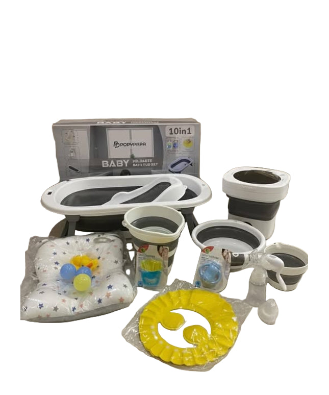 10-in-1 silicone bathtub with washing machine | بانيو ١٠*١ سيلكون ومعاه غساله