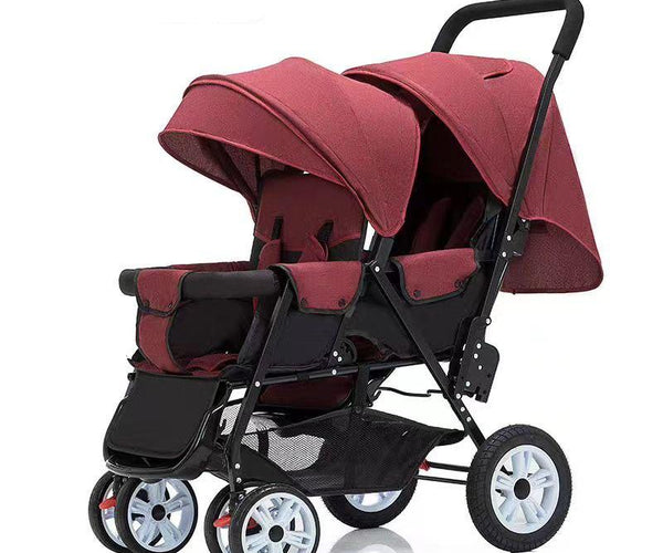 girly double stroller Luncy twins Baby Stroller – Noor'sNook