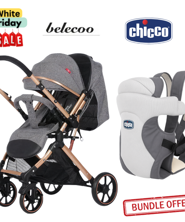 Belecoo Stroller B1 & Chicco Carrier