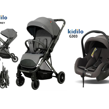 Kidilo Stroller 6521 & Car Seat G303