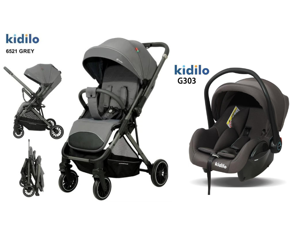 Kidilo Stroller 6521 & Car Seat G303