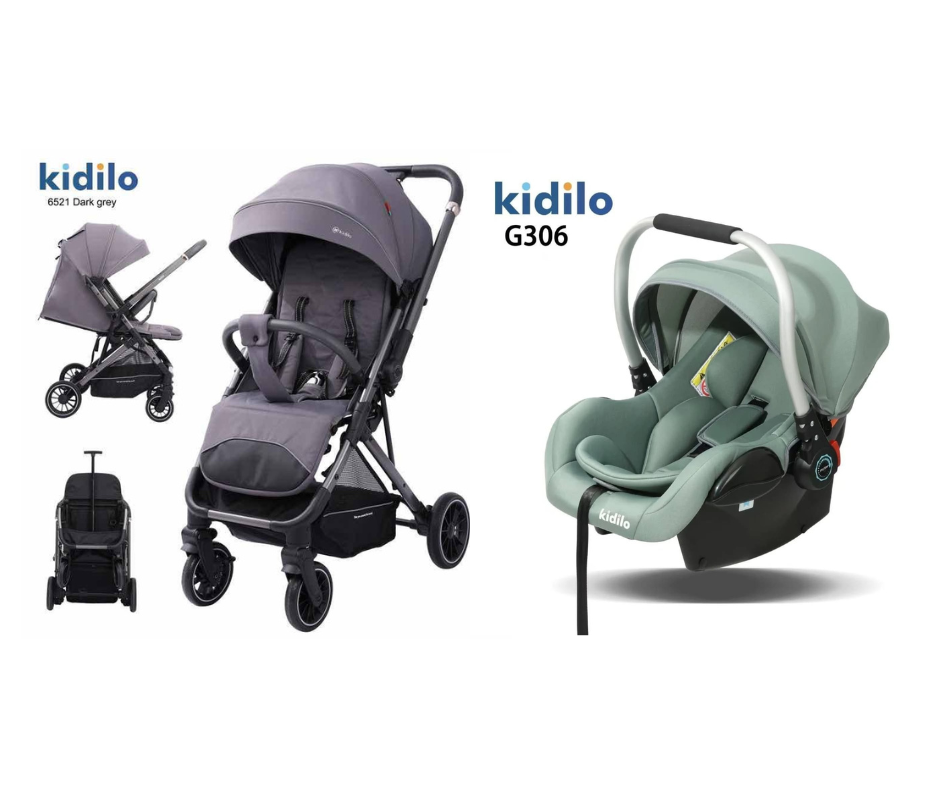 Kidilo Stroller 6521 & Car Seat G306