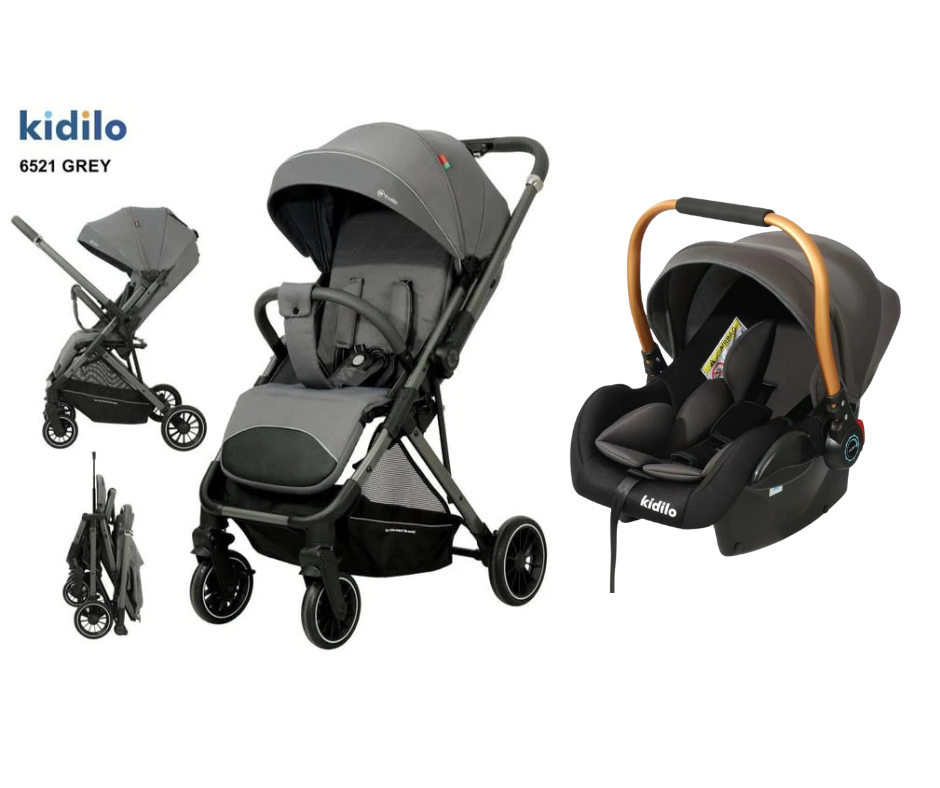 Kidilo Baby Stroller 6521 & Car Seat G308
