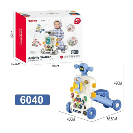 5-in-1 Multifunctional Baby Walker - Activity Walker | مشاية أطفال متعددة الوظائف 5 في 1 - مشاية أنشطة