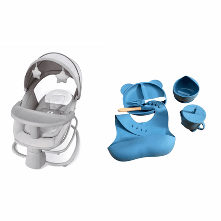 Mastela Baby Bouncer 4 in 1 & طقم سيليكون