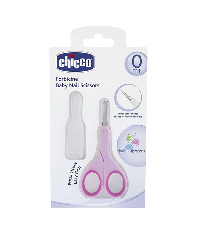Chicco Baby Nail Scissors - Pink | مقص أظافر للأطفال من شيكو - وردي