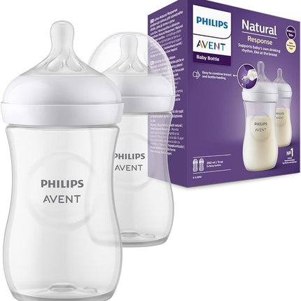 Philips Avent Natural Response Bottle  (1M+) 260ml- 2 Pack