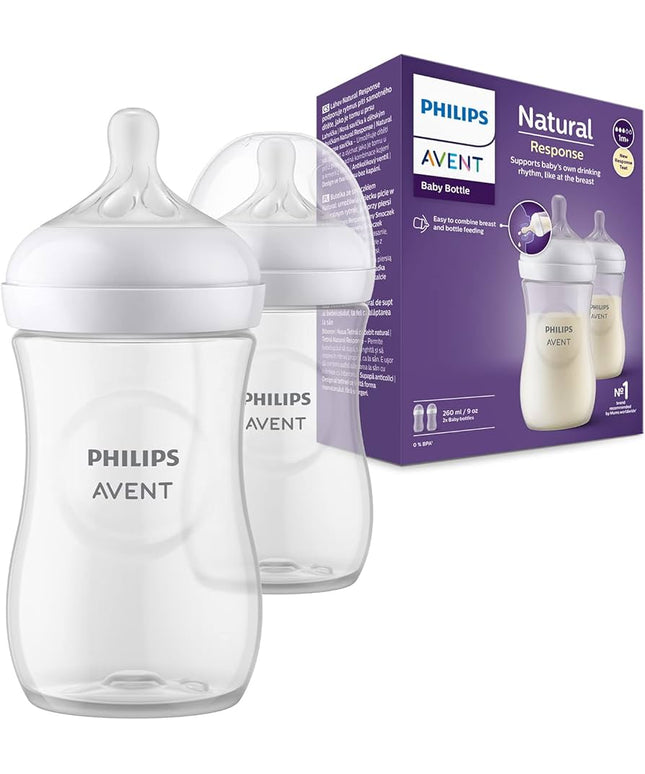 Philips Avent Natural Response Bottle  (1M+) 260ml- 2 Pack