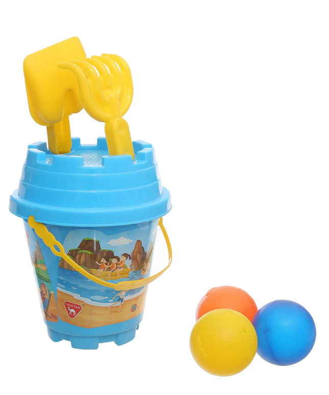 Kids Beach Bucket Sand Toy Set | مجموعة ألعاب الشاطئ للأطفال مع دلو الرمل
