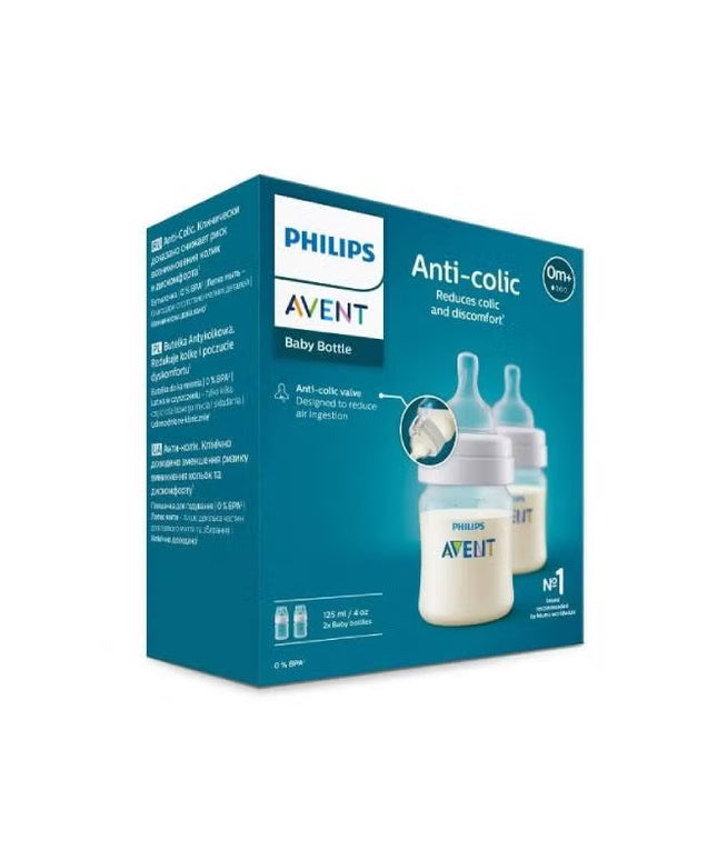Philips Avent Anti-colic baby Bottle - (0M+) 125ml- 2 Pack