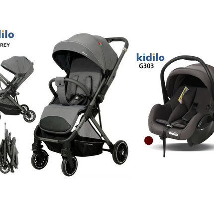 Kidilo Stroller 6521 & Car Seat G303