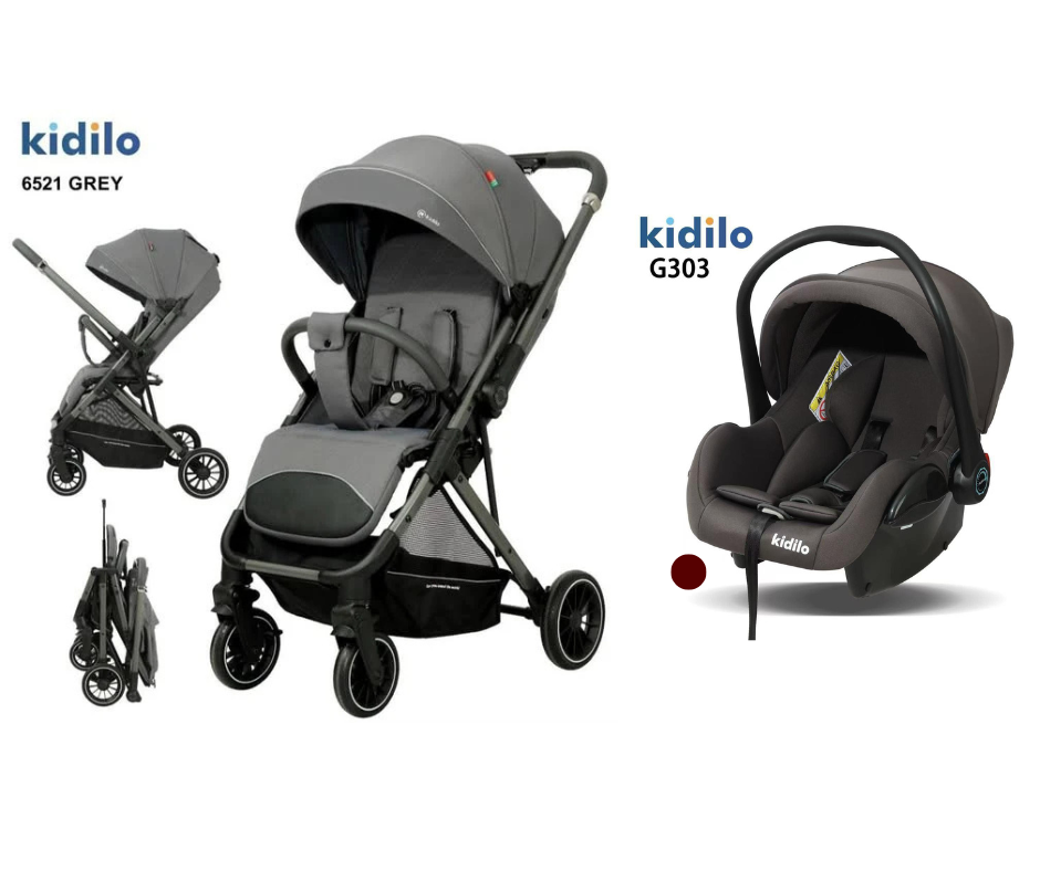 maxi cosi zelia vs adorra Kidilo Stroller 6521 & Car Seat G303 – Noor'sNook