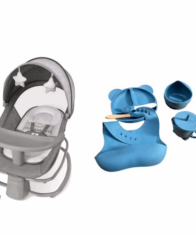 Mastela Baby Bouncer 4 in 1 & طقم سيليكون
