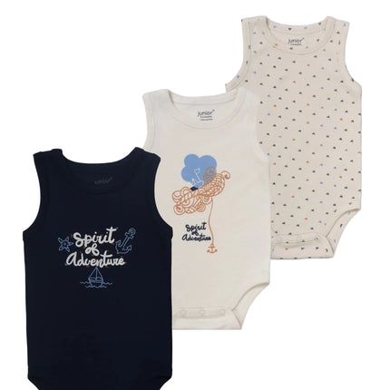 Junior Baby Bodysuit Pack Of 3 7213-76