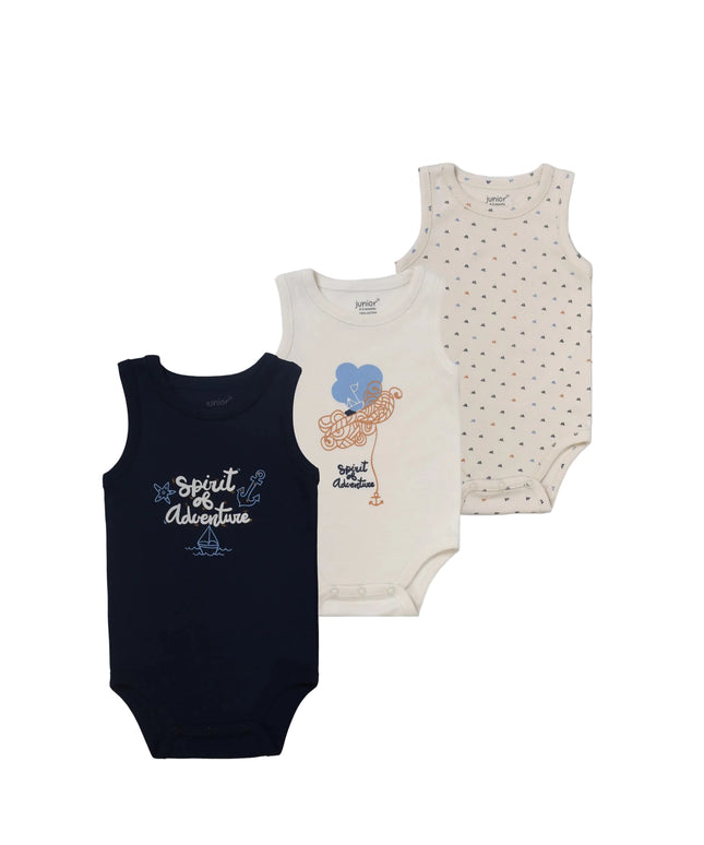 Junior Baby Bodysuit Pack Of 3 7213-76