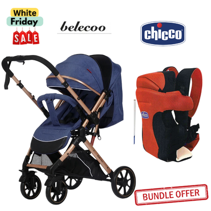 Belecoo Stroller B1 & Chicco Carrier