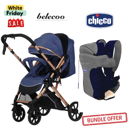 Belecoo Stroller B1 & Chicco Carrier