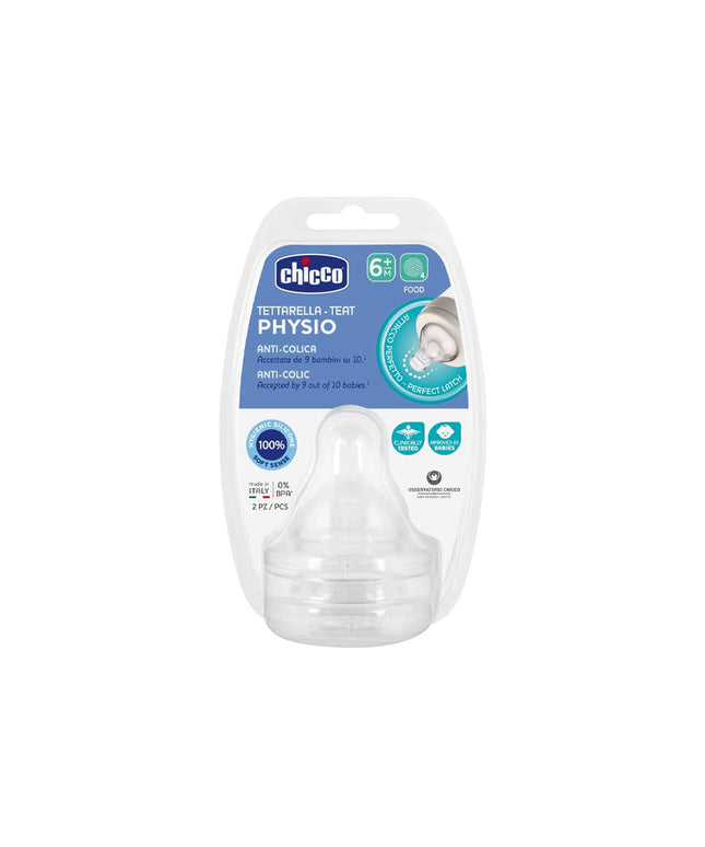 Chicco TEATS PERFECT 5 6M+ FOOD SIL 2 PCS