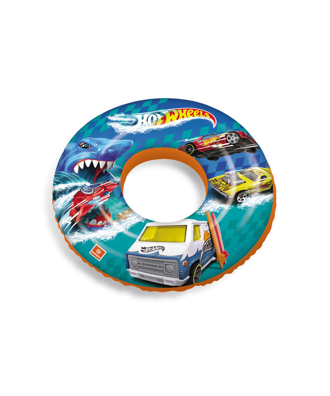 Hot Wheels Inflatable Swim Ring Float | عوامة سباحة قابلة للنفخ بتصميم هوت ويلز
