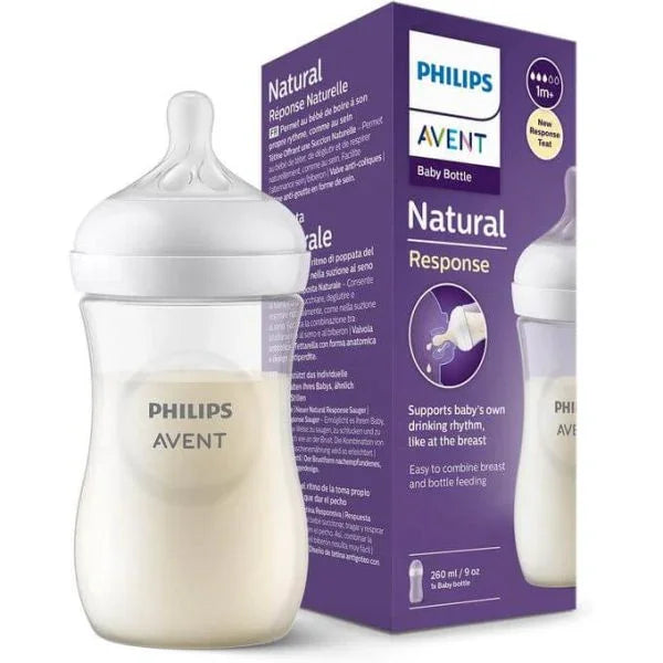 Philips Avent Natural Response Bottle  (1M+) 260ml- 1 Pack