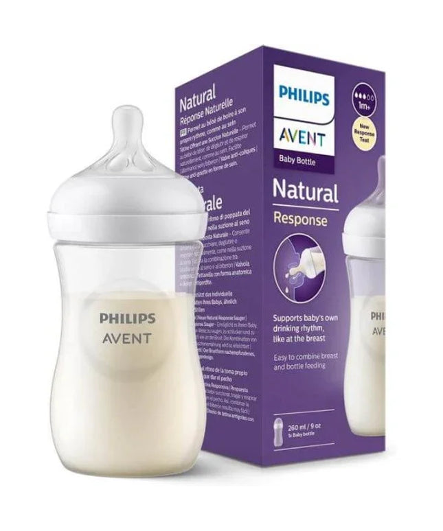 Philips Avent Natural Response Bottle  (1M+) 260ml- 1 Pack