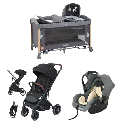 Kidilo Bed AP940S & Stroller 6530 & Car Seat G305 |