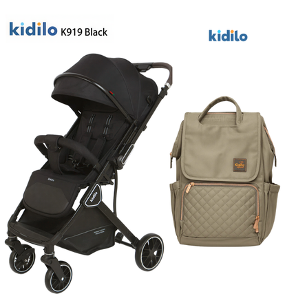 Kidilo Stroller K919 + Kidilo Diaper Bag