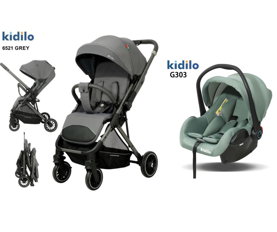 Kidilo Stroller 6521 & Car Seat G303