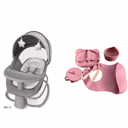 Mastela Baby Bouncer 4 in 1 & طقم سيليكون