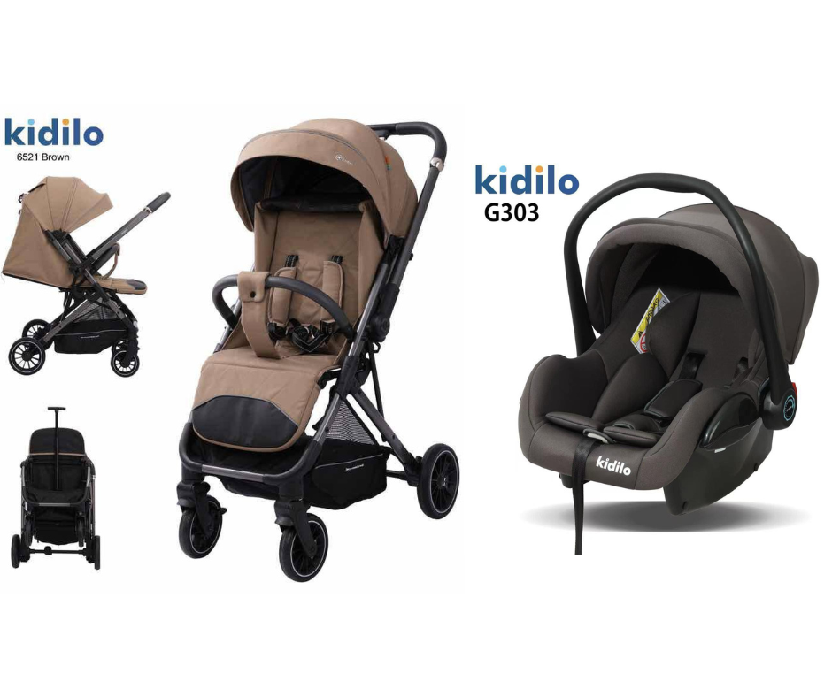 Kidilo Stroller 6521 & Car Seat G303