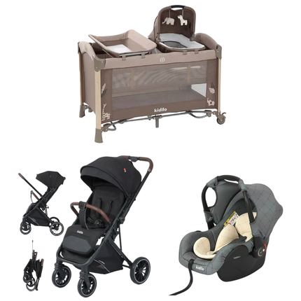 Kidilo Bed AP940S & Stroller 6530 & Car Seat G305 |
