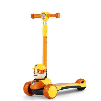 Kids 3-Wheel Adjustable Scooter Bear shape orange| سكوتر أطفال 3 عجلات بمقود قابل لتعديل الارتفاع