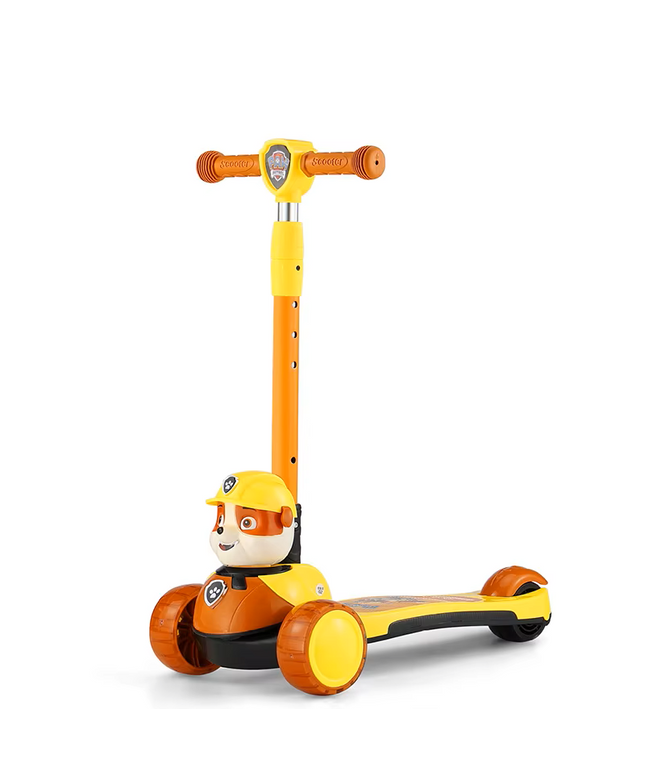 Kids 3-Wheel Adjustable Scooter Bear shape orange| سكوتر أطفال 3 عجلات بمقود قابل لتعديل الارتفاع
