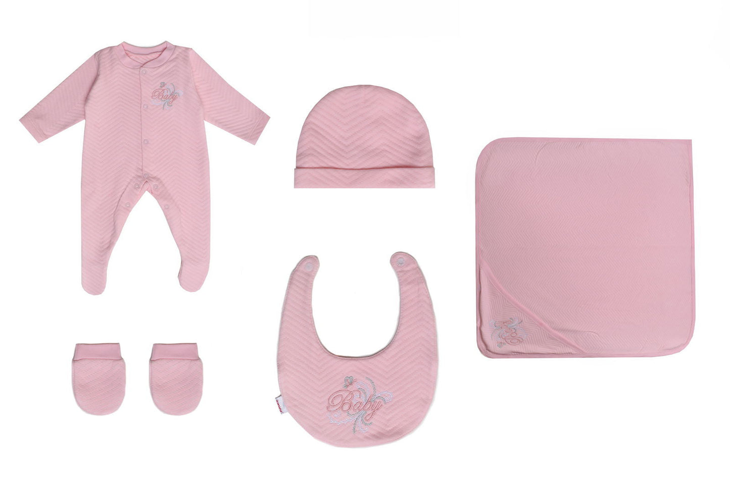 Junior Gift Box Set Baby Girl - 5 Pieces Pink