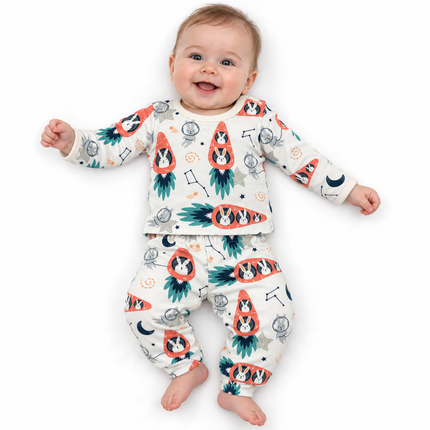 Katjie bodysuit printed rabbit and carrot shape 235