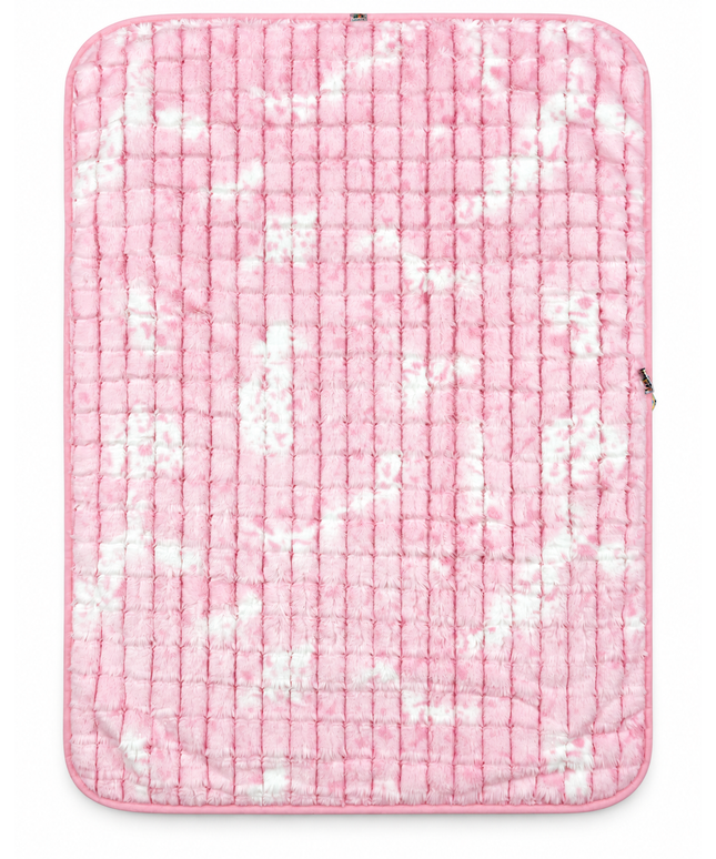 CloudCuddle Plush Baby Blanket pink 2 faces