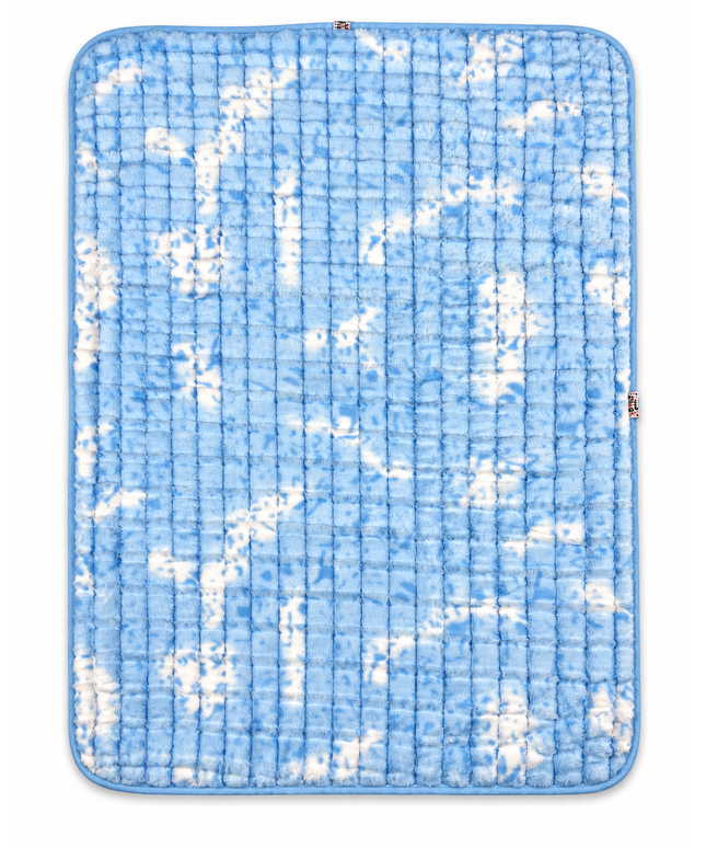 CloudCuddle Plush Baby Blanket blue 2 faces