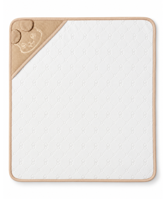 Beige Hooded Baby Blanket