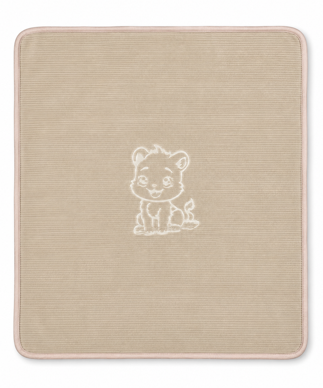 Beige Hooded Baby Blanket - 2