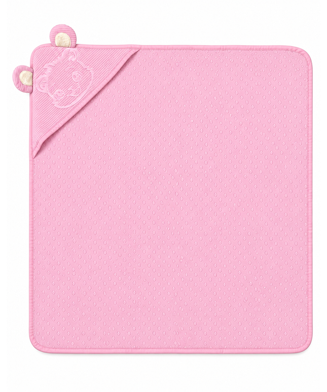 Pink Hooded Baby Blanket