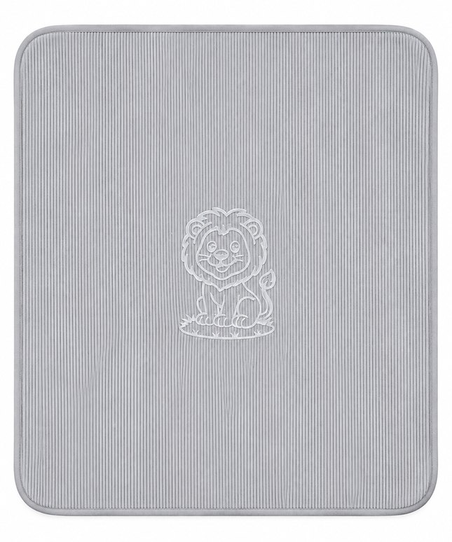 Grey Hooded Baby Blanket - 2